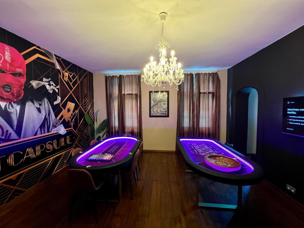 Capsule Casino - Jacuzzi - Billard - Netflix - Console & Jeux Mons Exterior foto